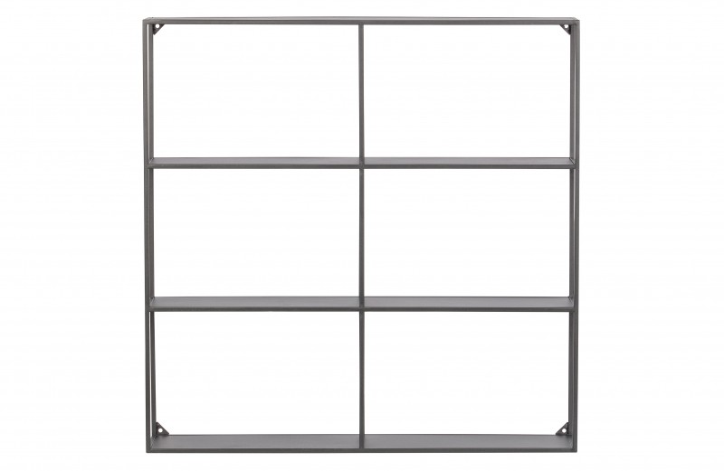 WALL SHELF METAL BLACK - CABINETS, SHELVES